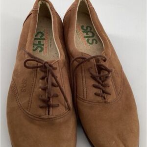 SAS Men's Tan Leather Oxfords
